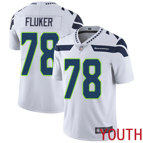 Seattle Seahawks Limited White Youth D.J. Fluker Road Jersey NFL Football #78 Vapor Untouchable->women nfl jersey->Women Jersey